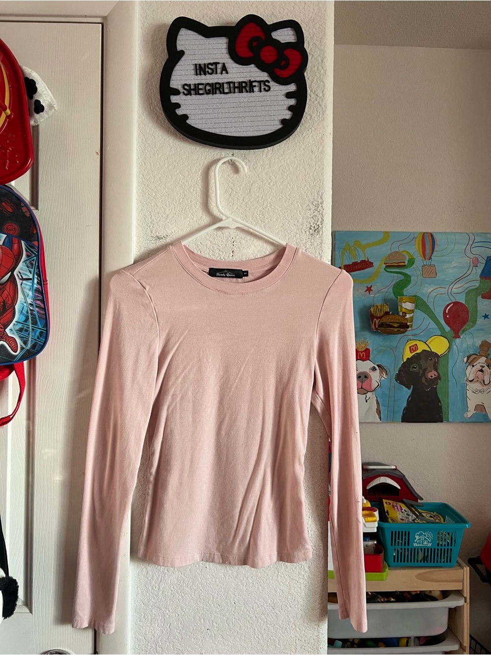 pink long sleeve set